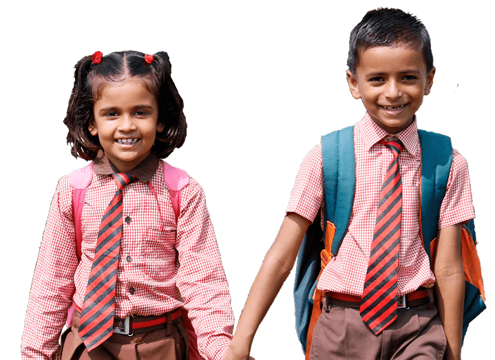 Happy children supported by BSSK organization